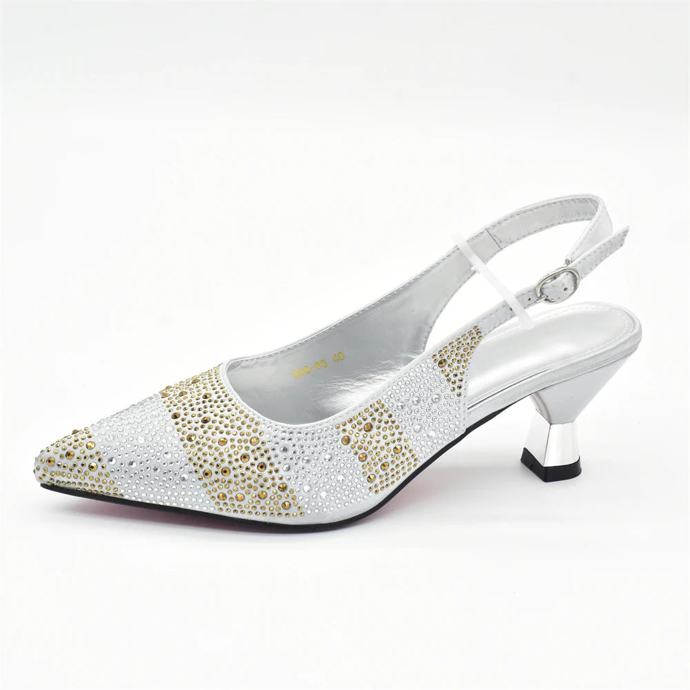 Designer Shoe and Bag Sets From Italy Original Italian Shoes and Bag Set for Women Wedding Shoes for Women Bride Party Pumps