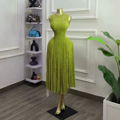 Elegant Sleeveless A-line Long Tank Dress for Women Summer 2026 Streetwear INS Education Party Cocktail Night Out Long Dresses