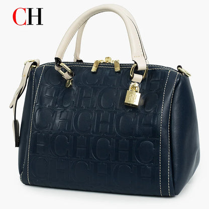 CH Women Handbag Luxury Monogram Embossed Top Handle Bag Shoulder Crossbody Bags For Ladies 2026 Designer High Quality Tote