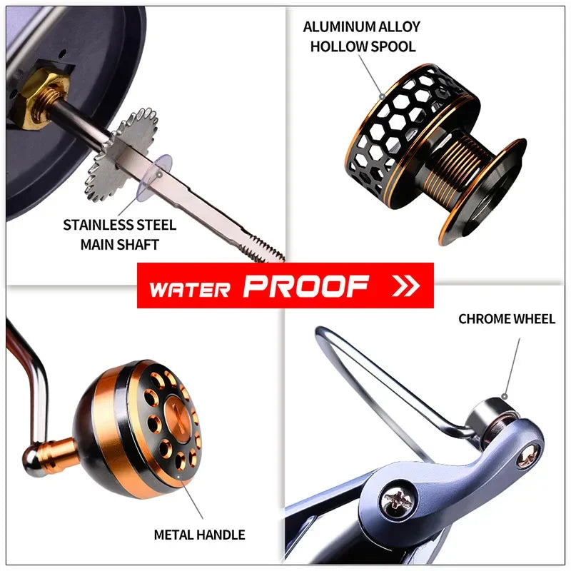 ZWICKE High Quality Max Drag 21KG Spool Fishing Reel Gear 5.2:1 Ratio High Speed Spinning Reel Casting Reel Carp for Saltwater