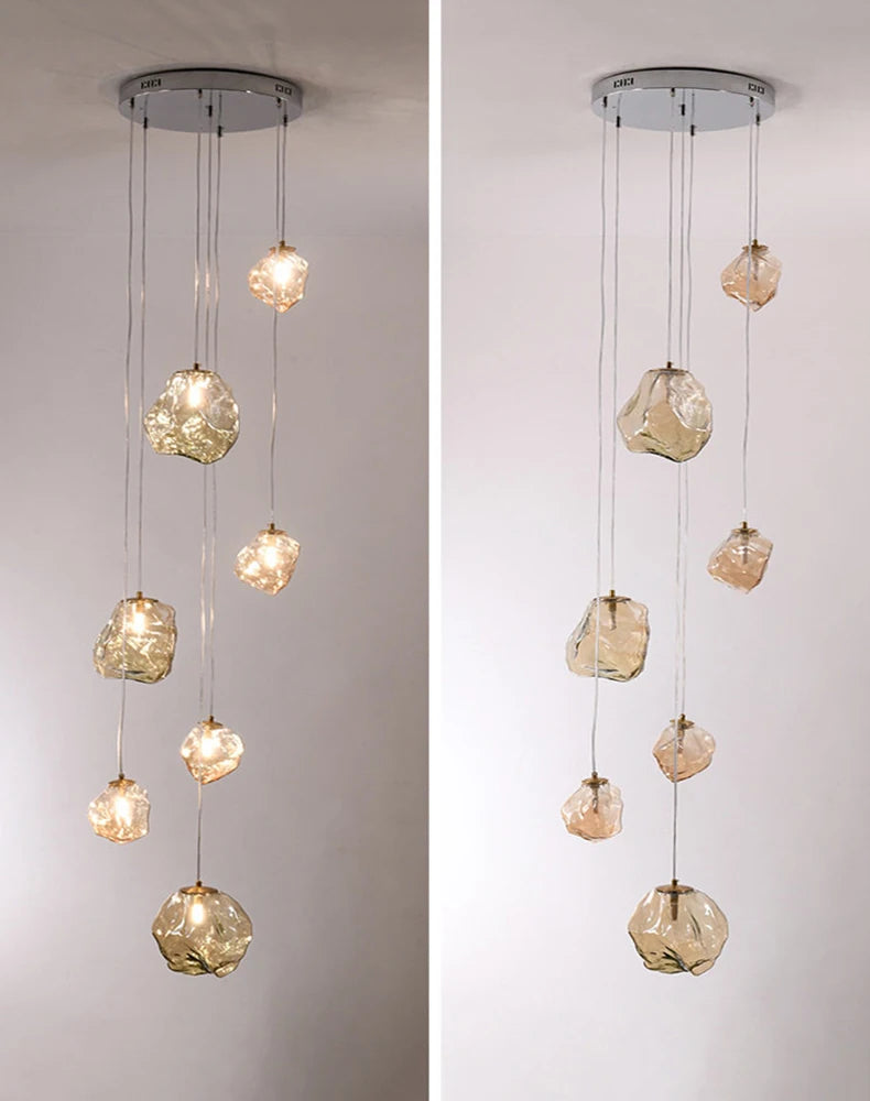 Modern Stair chandelier Pendant lights indoor lighting Ceiling lamp hanging light led Chandeliers for living room indoor lightin