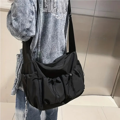 New Crossbody Bags for Women Youth Men Fashion Casual Large Capacity Handbags Shoulder Bags Solid Color Ladies Messenger Bag