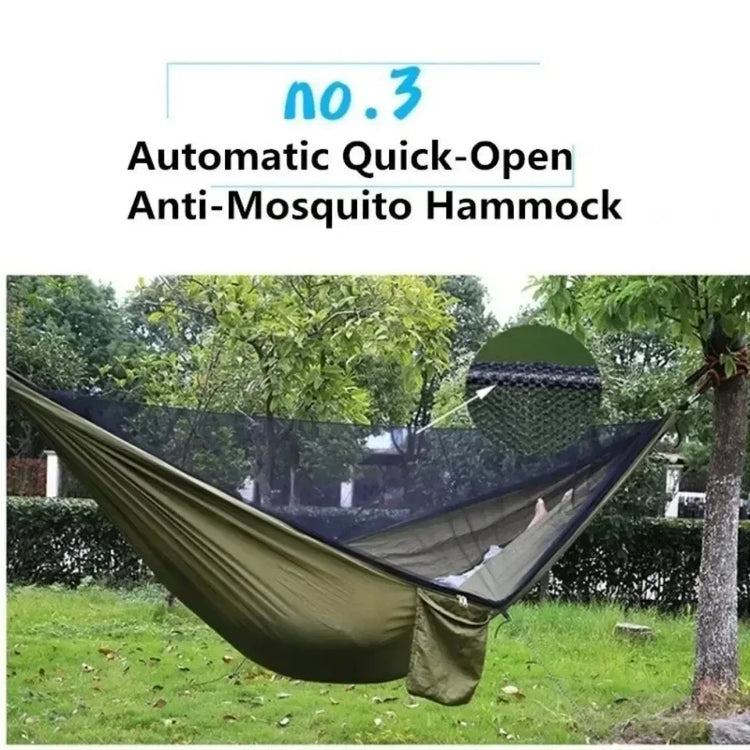 Outdoor Hammock with Integrated Mosquito Net, Camping & Leisure Hanging Bed