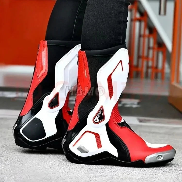 Torque 3 Off-Road Motorcycle Botas Professional Track Riding Boots Cowhide Waterproof Racing Anti-Collision for Rally Race shoe