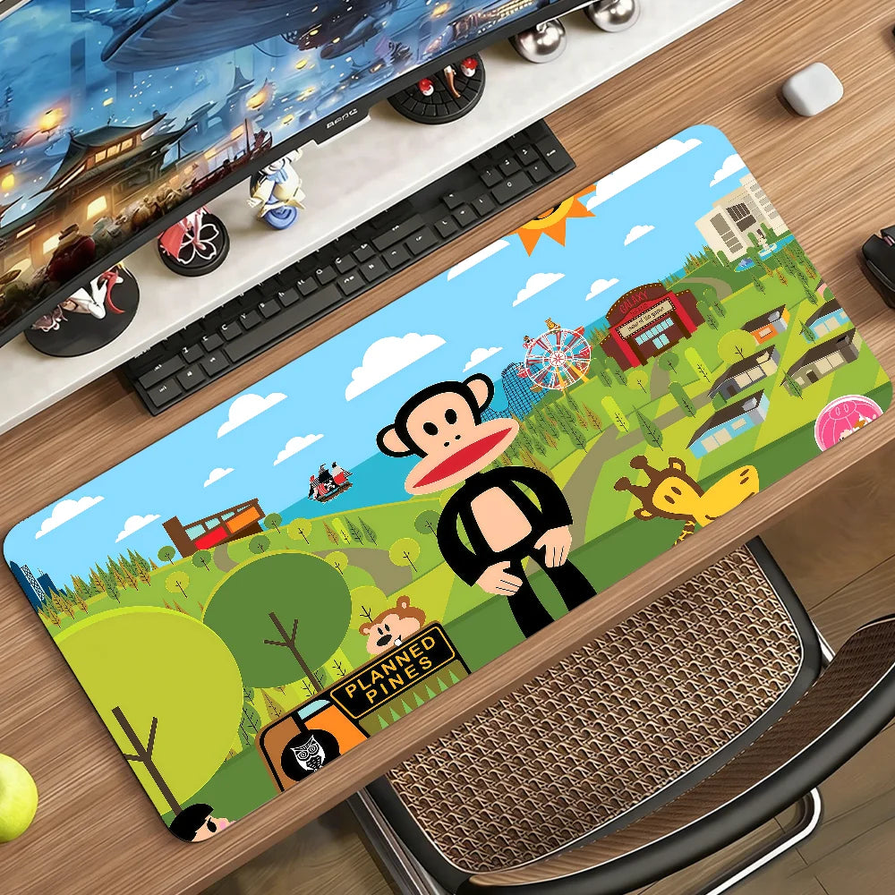 Fashion P-Paul F-Frank Mouse Pad Non-slip Rubber Computer Mat Gamer Balance Decoracion Deskmat Laptop Office Large