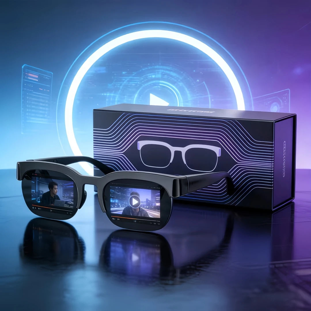 Smart Translation Glasses, Support Real-Time Translation, Bluetooth Music Glasses, Large Speakers, Wireless Connection, Long Battery Life