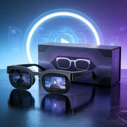 Smart Translation Glasses, Support Real-Time Translation, Bluetooth Music Glasses, Large Speakers, Wireless Connection, Long Battery Life