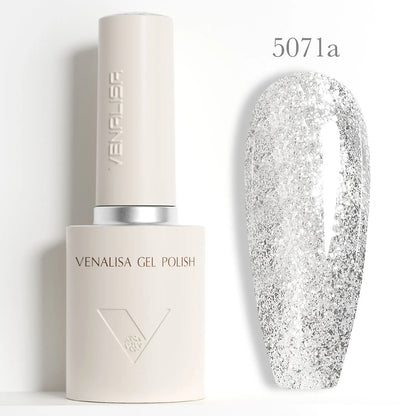 Venalisa 10ml HEMA TPO Free Red Cat Eye Gel Polish Soak Off UV LED Magnetic Nail Polish Diamond Top Long Wear Gel Varnish
