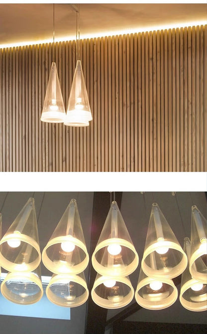 Modern Art Deco Pendant Lights New Creative Living Room Villa Designer Taper Glass Hanging Lamps Ceiling Minimalist Decor Trendy