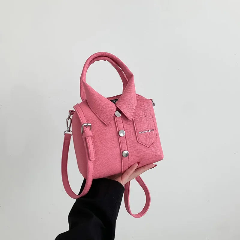 PU Square Compact Shoulder and Crossbody Bags Zipper Unique Design High Quality Hand Bags for Women 2026 Designer Style Bolso