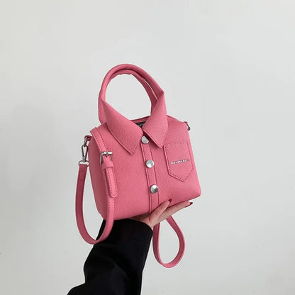 PU Square Compact Shoulder and Crossbody Bags Zipper Unique Design High Quality Hand Bags for Women 2026 Designer Style Bolso