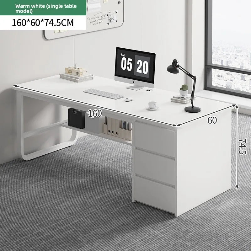 New model Desk Desktop Computer Desk Simple Home Desk Student Bedroom Bookshelf Integrated Writing Desk