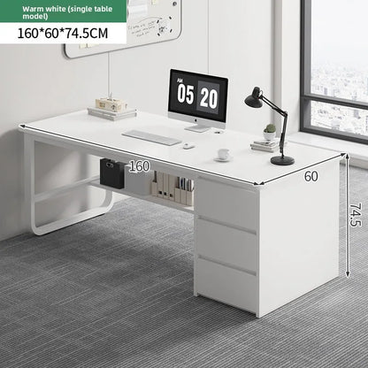 New model Desk Desktop Computer Desk Simple Home Desk Student Bedroom Bookshelf Integrated Writing Desk