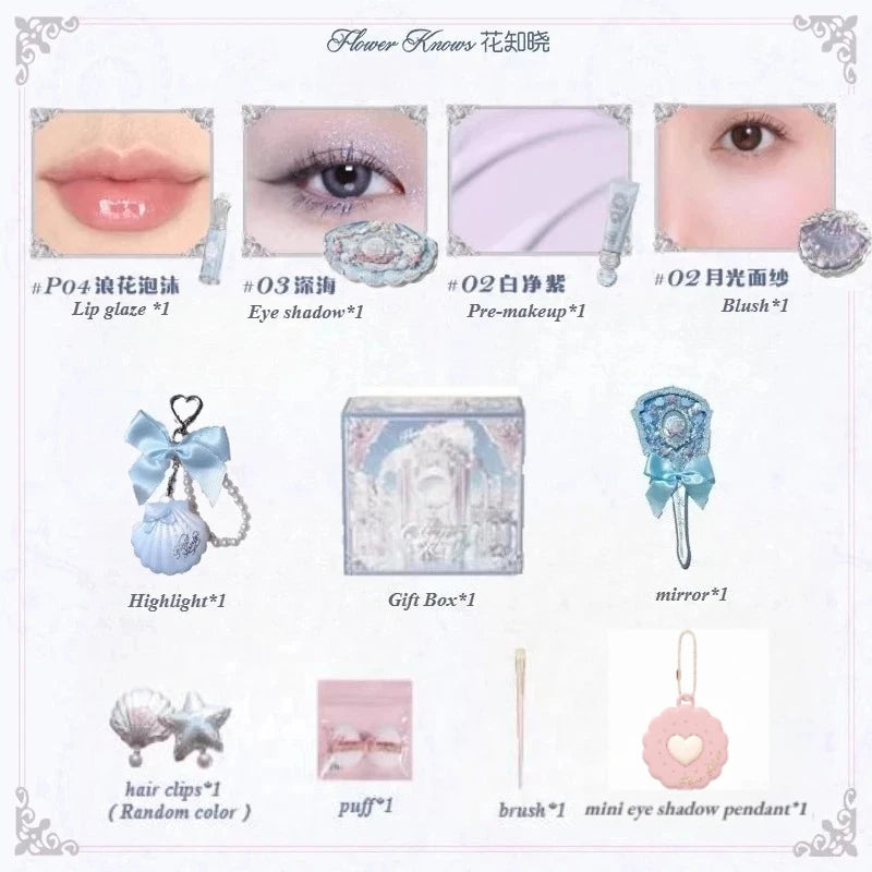 Flower Know Strawberry Cupid Box Collection Make Up Sets Cosmetics Full Set Palette Pressed Powder Blush Lipstick Mystery Box