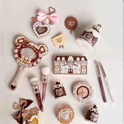 Flower Knows SWEETIE BEAR Makeup Box Gift Set All In One Perfume Shimmer Eye Shadow Palette Blush Lip Jelly Box 10 PCS