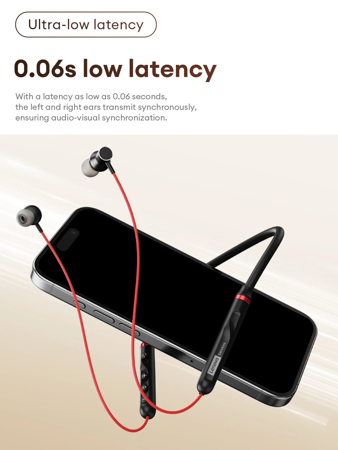 Original Lenovo Y111 Bluetooth 6.0 Headphones Neckband Magnetic Earbud Stereo Running Secure Fit Sports Gaming Wireless Headset