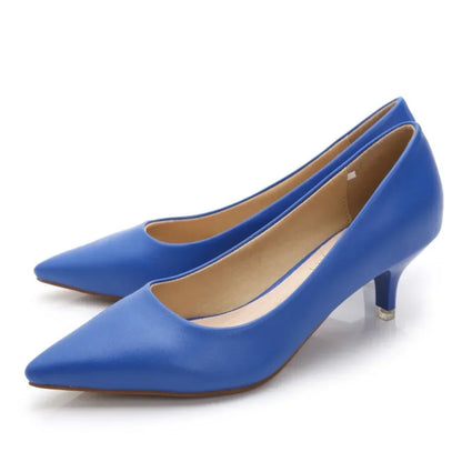 Professional High Heels Women Pointed Shallow Mouthed Single Shoes Black Slim Heeled Flight Attendant Formal Work Shoes Pumps