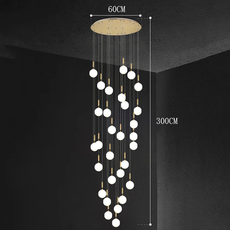 Modern Stair Chandelier Pendant Lights Indoor Lighting Ceiling Lamp Hanging Light LED Chandeliers for Living Room Indoor Lightin