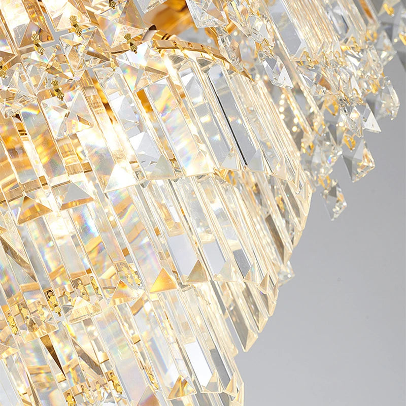 Nordic Luxury Ceiling Chandeliers Modern LED Crystal Pendant Lights for Bedroom Living Room Light Fixtures AC100-240V