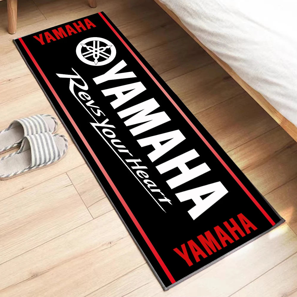 Yamaha Garage Mat Racing Motorcycle Carpet Polyester Moto Display Motorcycle Mat Anti-slip Home Decoration Living Room Rug