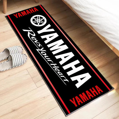 Yamaha Garage Mat Racing Motorcycle Carpet Polyester Moto Display Motorcycle Mat Anti-slip Home Decoration Living Room Rug