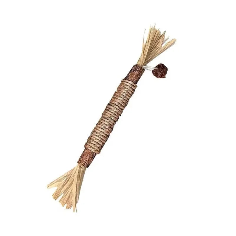 Cat Toys Made Of Wood Knotweed Teething Sticks Insect Galls Raffia Sisal Rope Teeth Cleaning Toys Cat Teasing Sticks