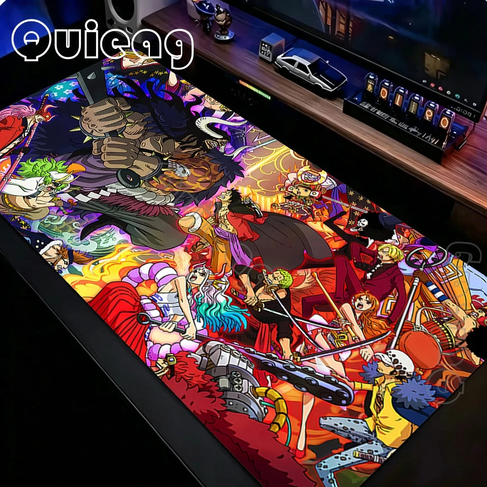 900x400mm Cartoon One Piece Gaming Mouse Pad Speed XXL Rubber Anime Gamer Keyboard Mouse Mat Big Motbook Computer PC Mousepad