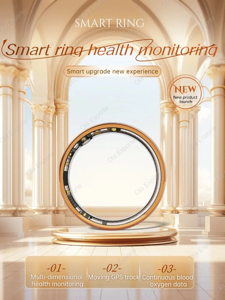 2026 New Smart Ring Women Heart Rate, Blood Oxygen, Blood Pressure and Sleep Monitoring, Smartring Men Multiple-sport Modes Ring