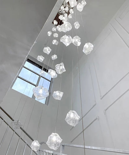 Light luxury home decoration pendant light, staircase light, living room pendant light, dining room light, indoor lighting