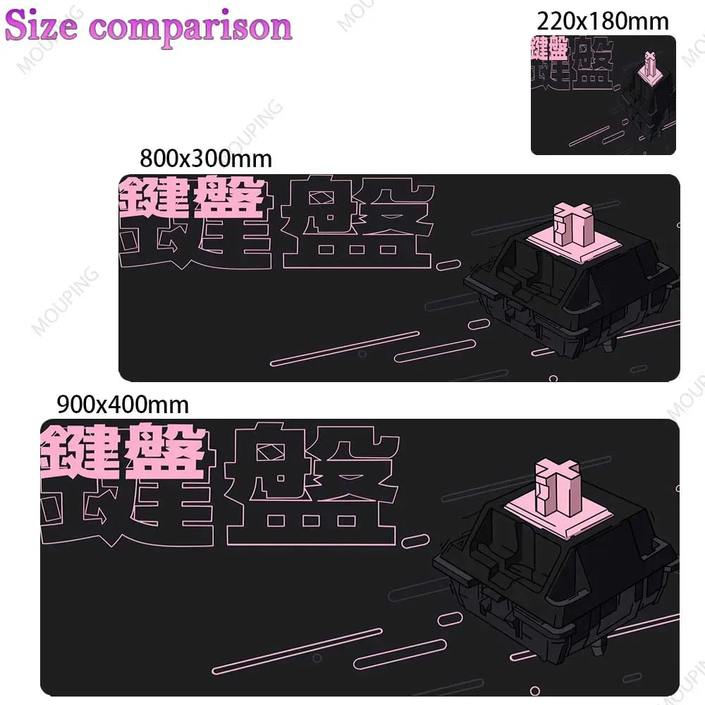 Xxl Mouse Pad Dualshot 2 Black Deskmat Playmat Laptop Anime Gaming Keyboard Rubber Pad on The Table Mouse Mat Pc Carpet