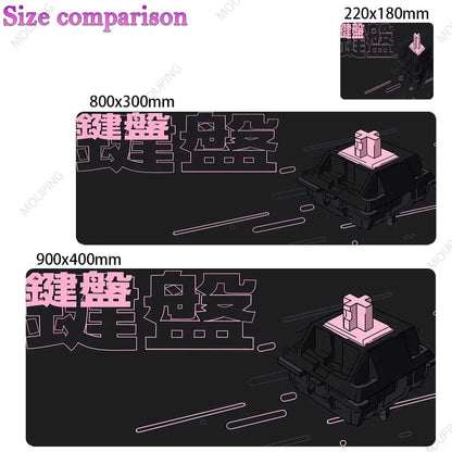 Xxl Mouse Pad Dualshot 2 Black Deskmat Playmat Laptop Anime Gaming Keyboard Rubber Pad on The Table Mouse Mat Pc Carpet