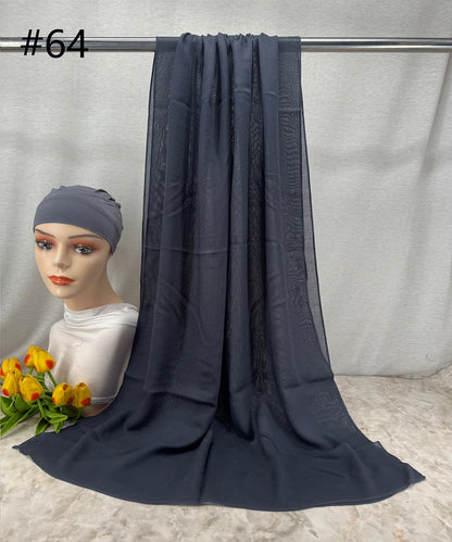 110colors Modal Hijab with Modal Undercap Set Basic Stretchy Pullover Headscarf Thin Breathable Sunscreen Head Wrap Hijabs Scarf