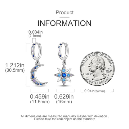 925 Sterling Silver Original Hoop Earring For Woman Luxury  Pendientes Wedding Jewelry Gift