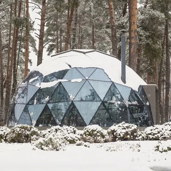 Outdoor Semi-Dome Igloo Camping Tent - Geodesic Dome Glass Sphere Tent Bubble House