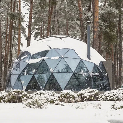 Outdoor Semi-Dome Igloo Camping Tent - Geodesic Dome Glass Sphere Tent Bubble House