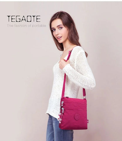 Tegaote Women Messenger Bag Nylon Women Shoulder Crossbody Bags Female Fashion Ladies Handbags School Bag Sac à Main Purse Bolsa