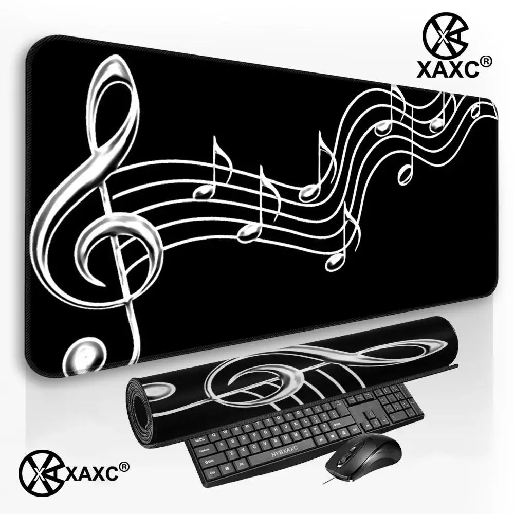 Musical Symbols Mouse Pad large keyboard mouse desk pad non-slip rubber gaming mouse pad laptop mouse carpet XAXC