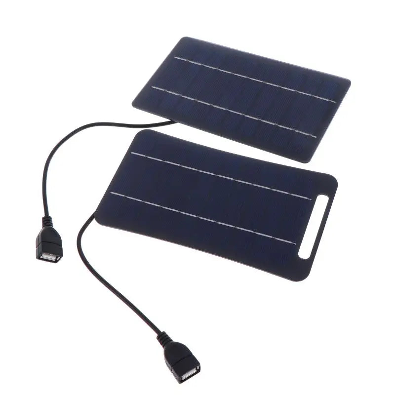 2W Solar Charger Portable W/USB-C Fast Charging For Phone Power Banks Camping Hiking Emergency Power Supply.