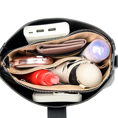 Luxury Genuine Leather Tote Bag Women Real Cow Leather Handbag Fashion Ladies Shoulder Crossbody Bags 2025 New Female Sac A Main