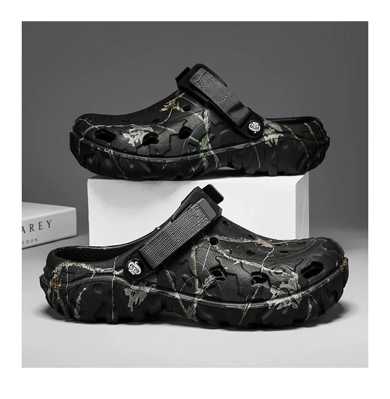 Men Slippers Summer Sandals EVA Platform Garden Shoes Unisex Flat Shoes Women Bedroom Slides High Quality Lightweight Beach