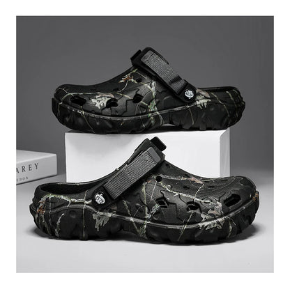 Men Slippers Summer Sandals EVA Platform Garden Shoes Unisex Flat Shoes Women Bedroom Slides High Quality Lightweight Beach