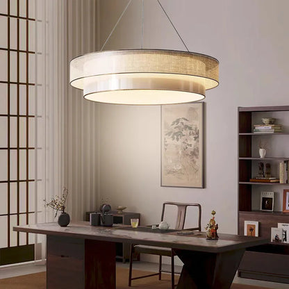 Nordic Fabric Art Led Pendant Lights For Living Dining Room Kitchen Coffee Tables Bedroom Chandelier Home Decor Light Fixture