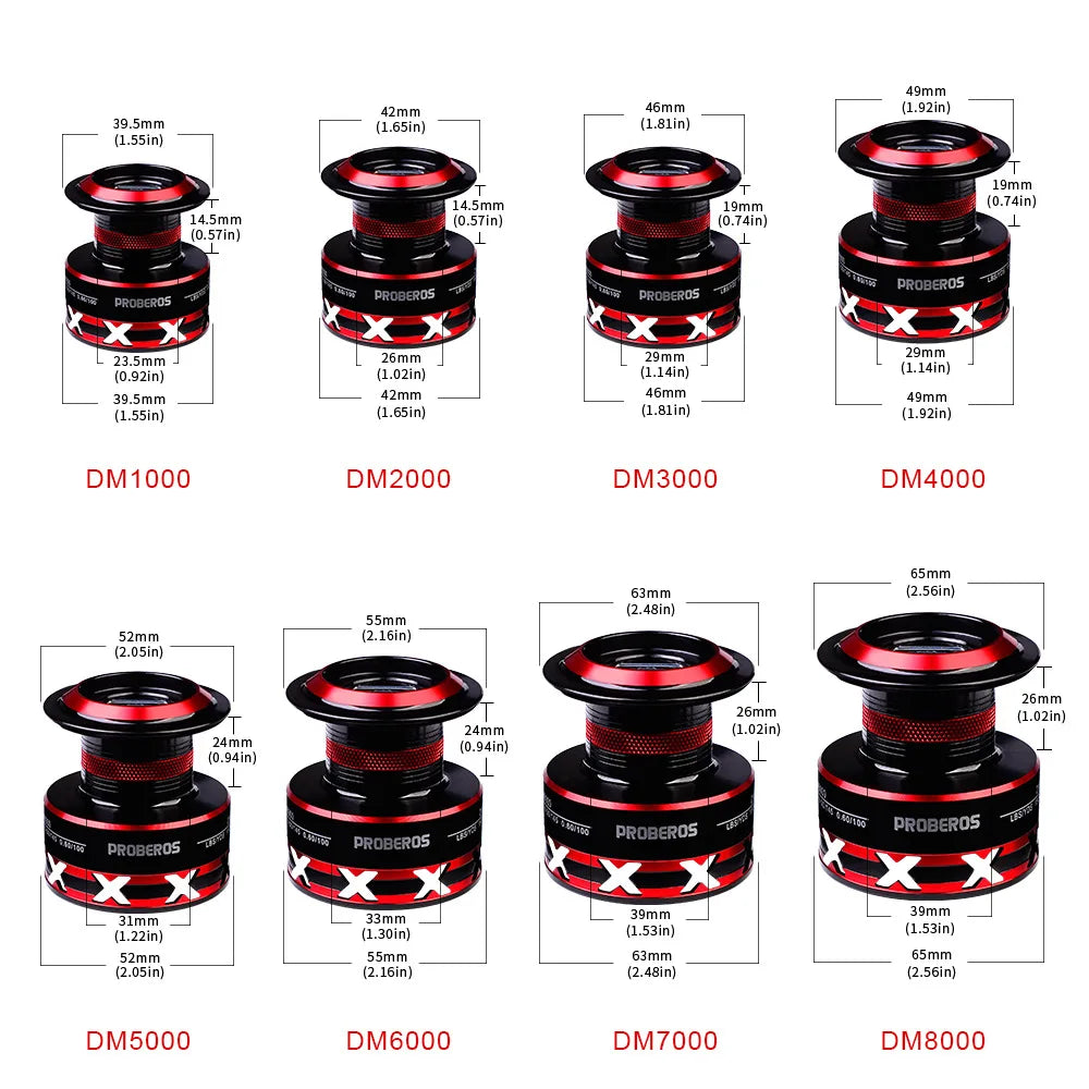 1000-8000 Full Metal Spinning Fishing Reel 4.7:1-5.2:1 23KG Max Drag Long Cast Carp Sea Fishing Wheel Accessories