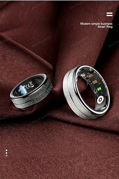 2026 New Smart Ring Bluetooth Heart Rate Body Temperature Monitor AI Health Analysis 5ATM Waterproof Sports Smartring Men Women