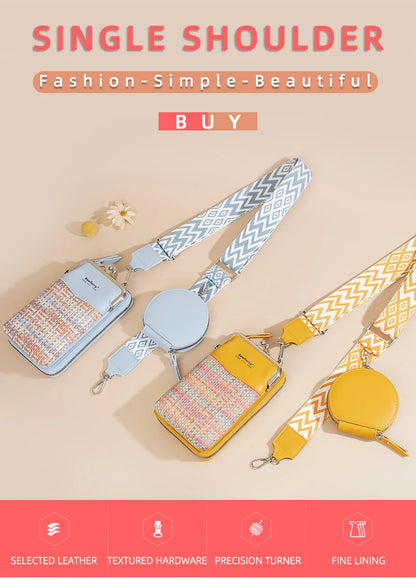 Baellerry New Big Capacity Women Phone Bags Crossbody Shoulder Female Composite Bag Handbag Zipper Coin Pocket Women's Wallet