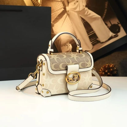 A New 2025 Stylish and High-End Box Bag with a Niche Design and Luxurious Women's Bag, a Single-Shoulder Crossbody Bag
