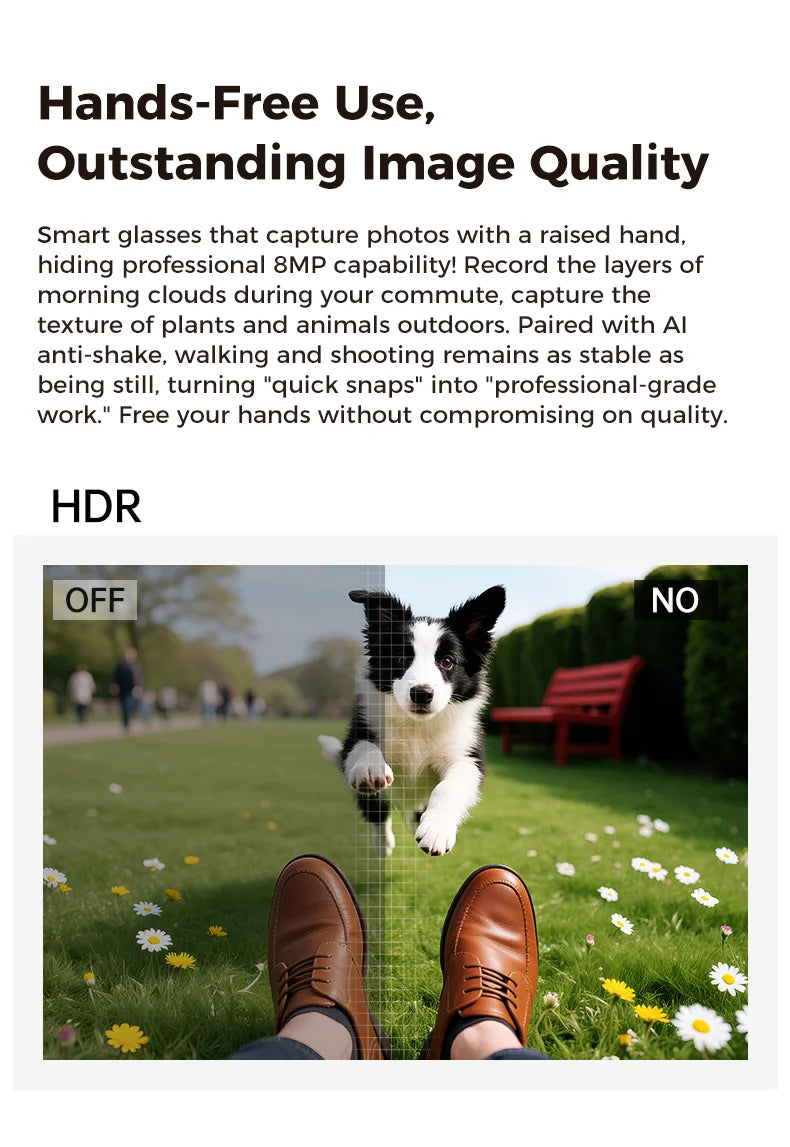 AI Smart Glasses 4KHD Camera 3600mAh Charging Case 120+Language Translation Bluetooth Call Music Sunglasses Outdoor Color Change