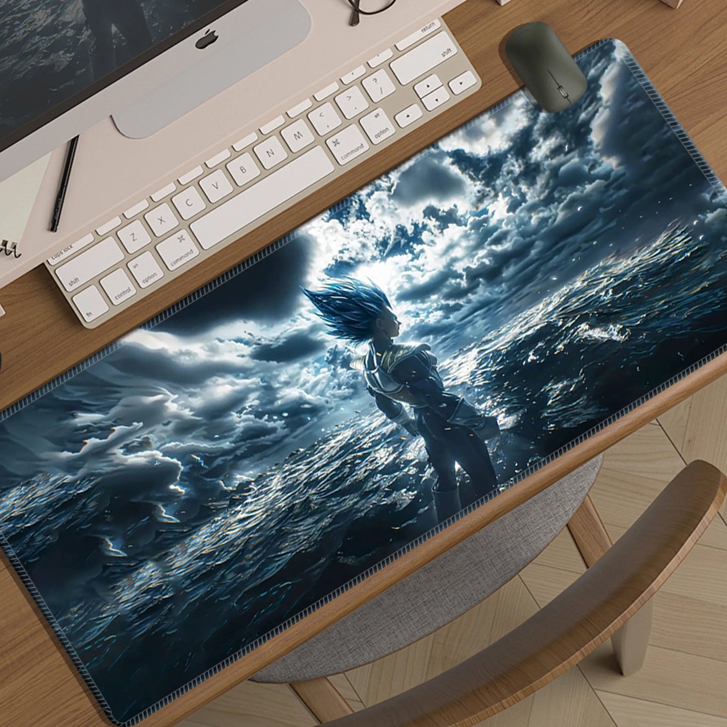 Cartoon Animation Seven Dragon Ball Mouse Pad Oversized Boy Two-dimensional E-sports Game Computer Keyboard Pad Student Desk Pad