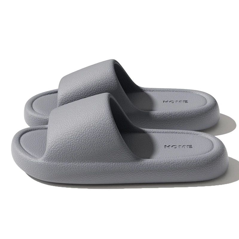 Soft Sole EVA Home Slippers For Women Thick Platform Home Bathroom Slides Woman Summer Non Slip Beach Flip Flops Couple Sandals