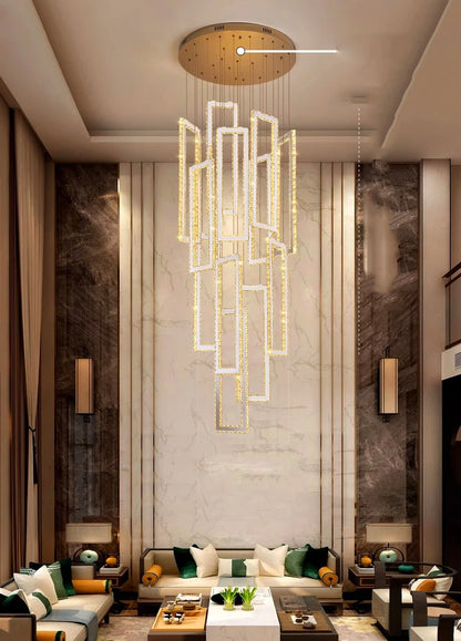 Modern home decoration salon lamps for living room smart crystal Pendant lights dining room indoor lighting